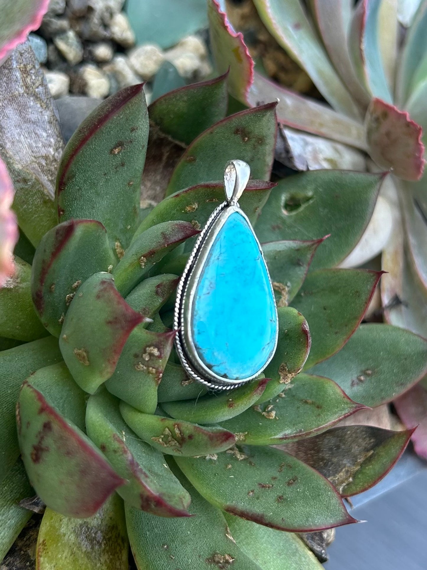 Sleeping Beauty Turquoise Pendant