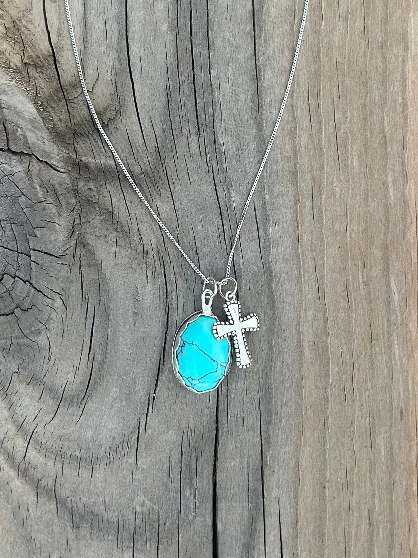 Sleeping Beauty Turquoise Sterling Silver Necklace