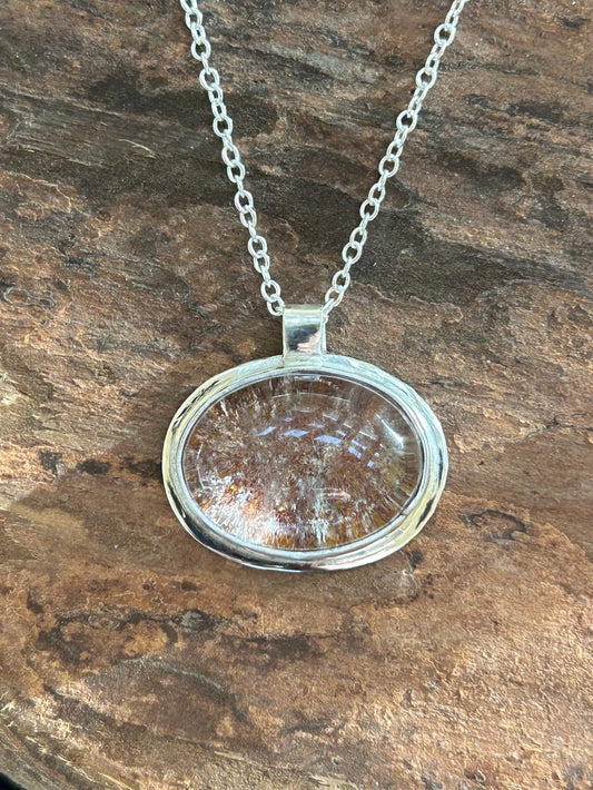 Garden Quartz Sterling Silver Necklace