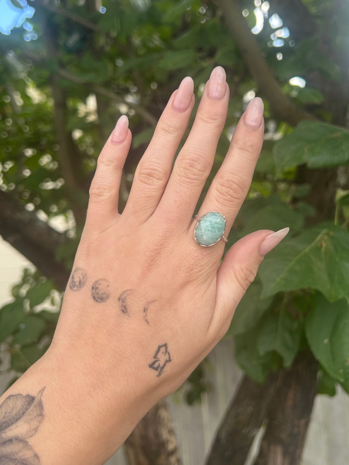 Amazonite Sterling Silver Ring