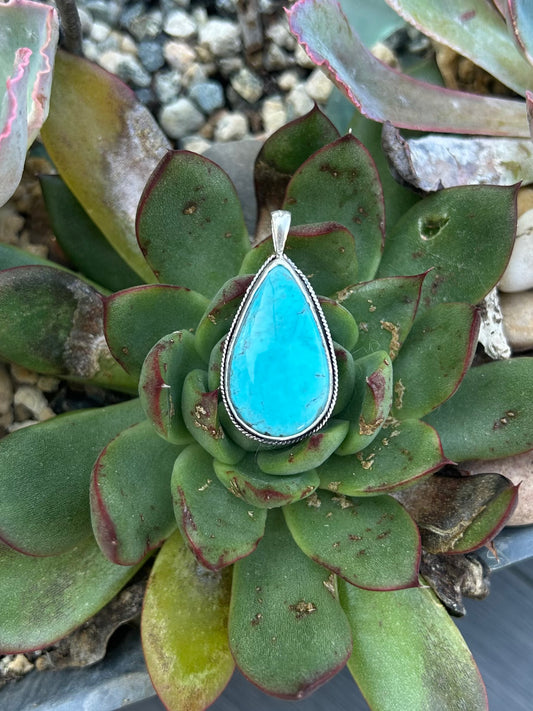 Sleeping Beauty Turquoise Pendant