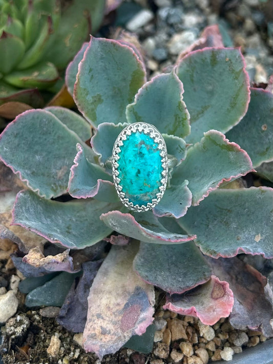 Chrysocolla Sterling Silver Ring