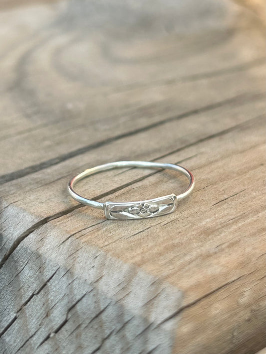 Poppy Simple Sterling Silver Ring