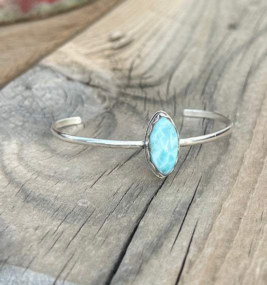 Larimar Sterling Silver Cuff