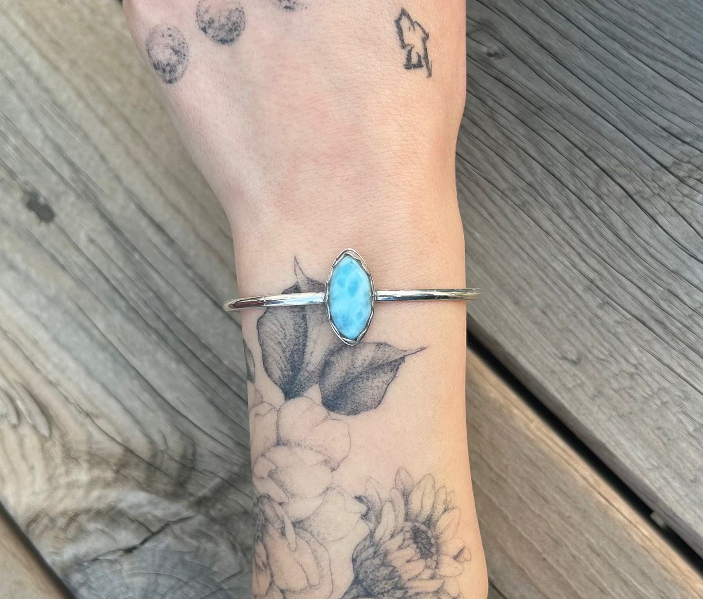 Larimar Sterling Silver Cuff