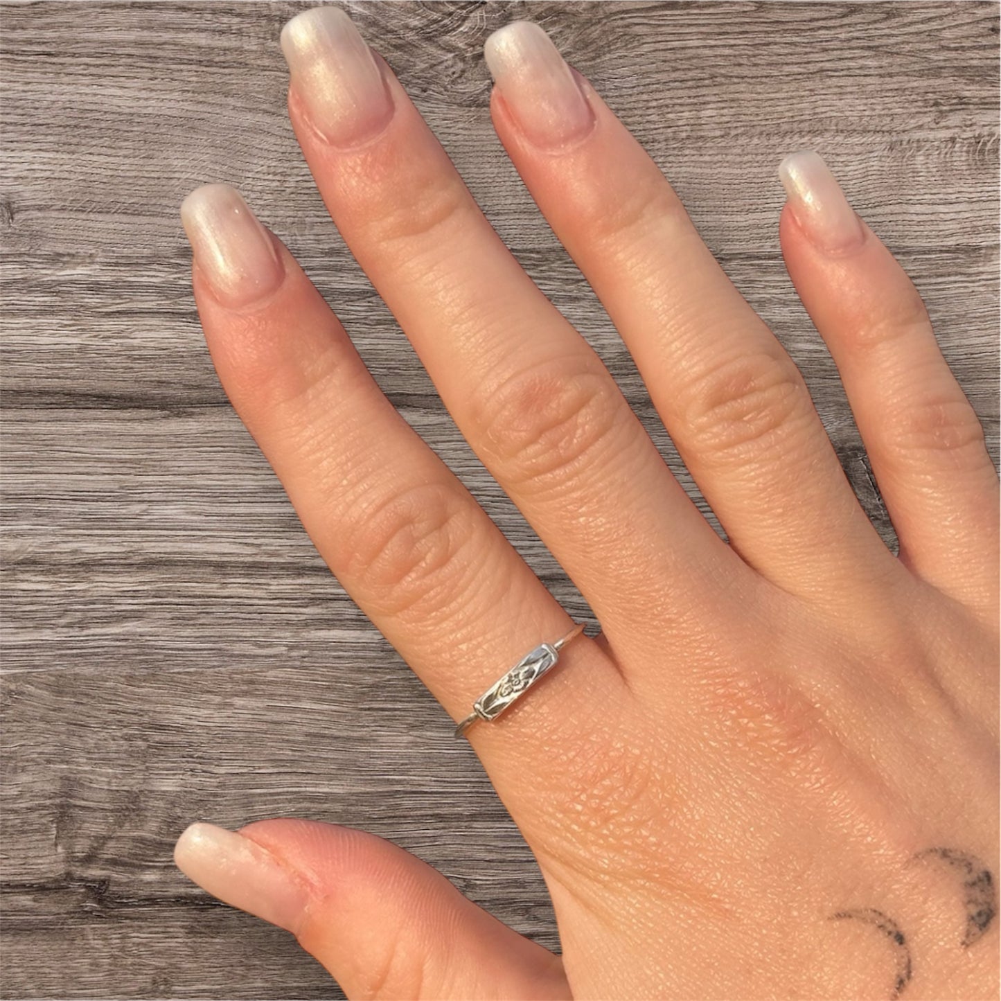 Poppy Simple Sterling Silver Ring