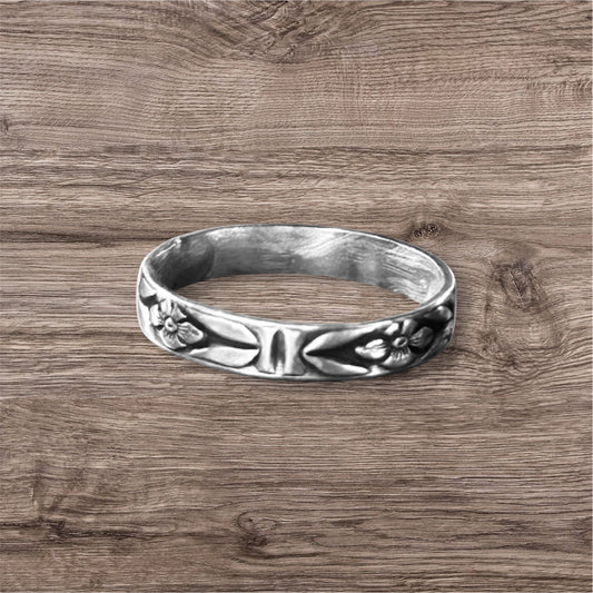 Poppy Sterling Silver Band
