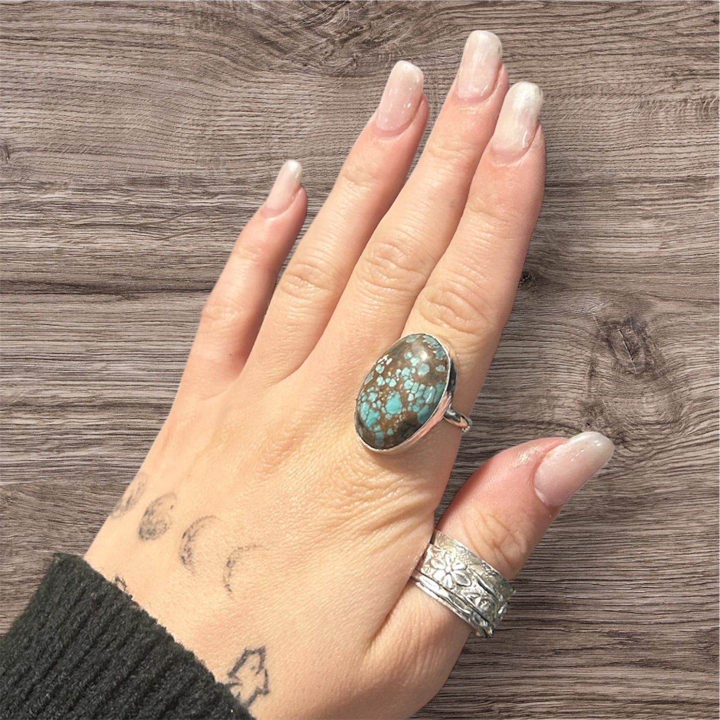 Blue Moon Turquoise Sterling Silver Ring