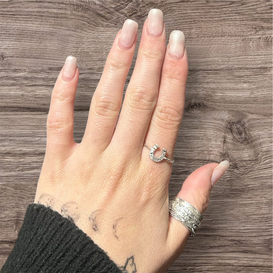 Horseshoe Sterling Silver Ring