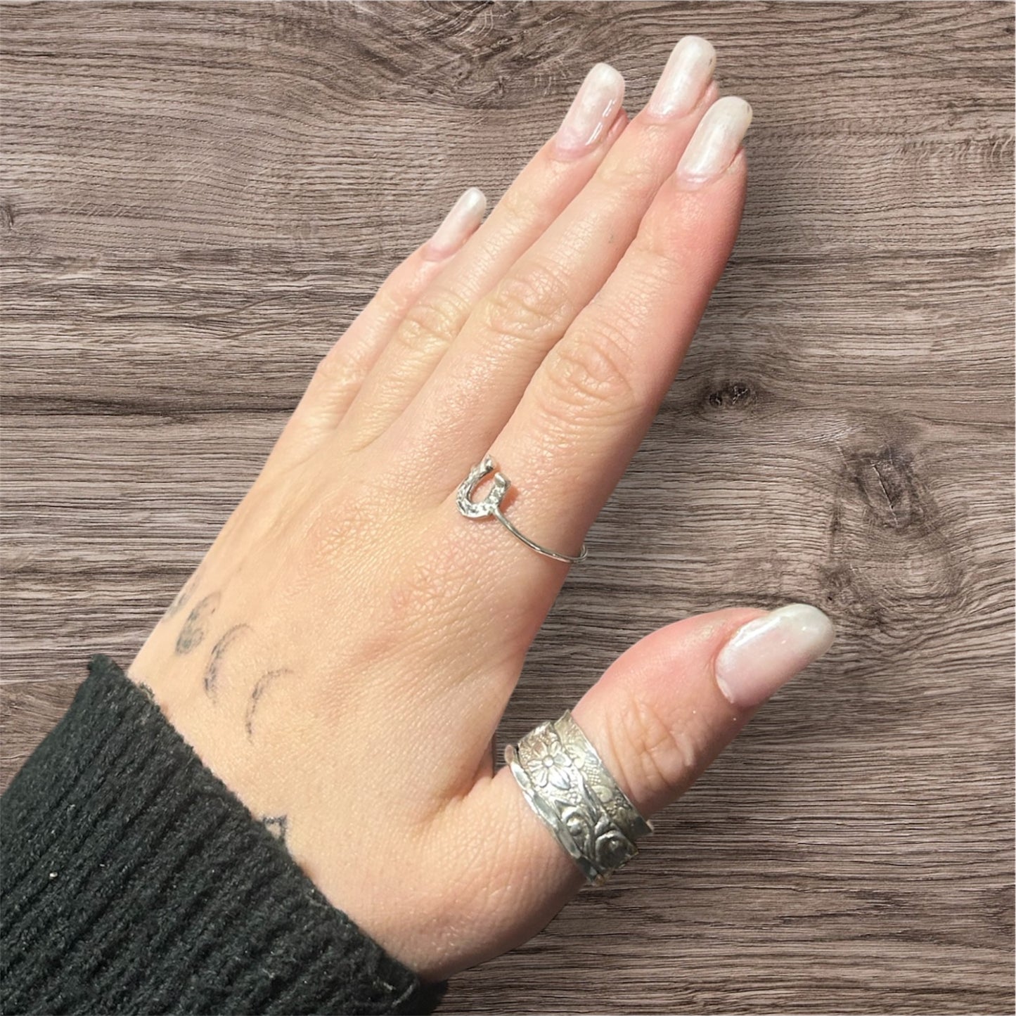 Horseshoe Sterling Silver Ring