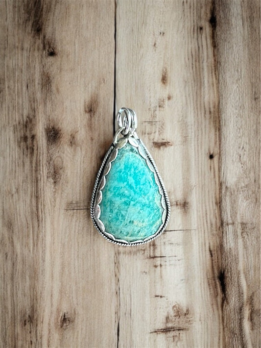 Amazonite Sterling Silver Pendant