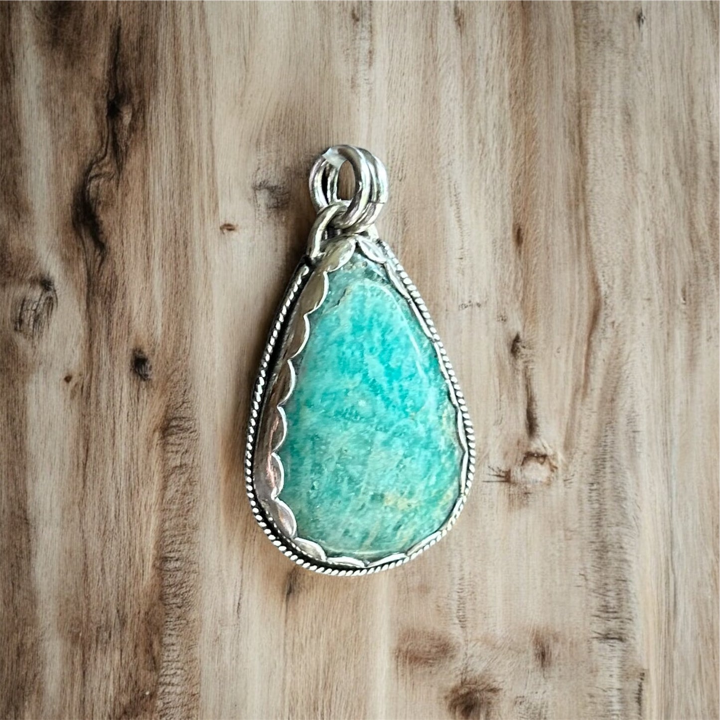 Amazonite Sterling Silver Pendant